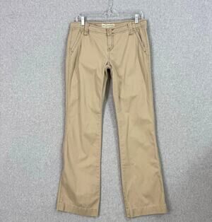Vtg Y2K Aeropostale Cargo Low Rise Trouser Pants Size 9/10 Long Cotton Preppy